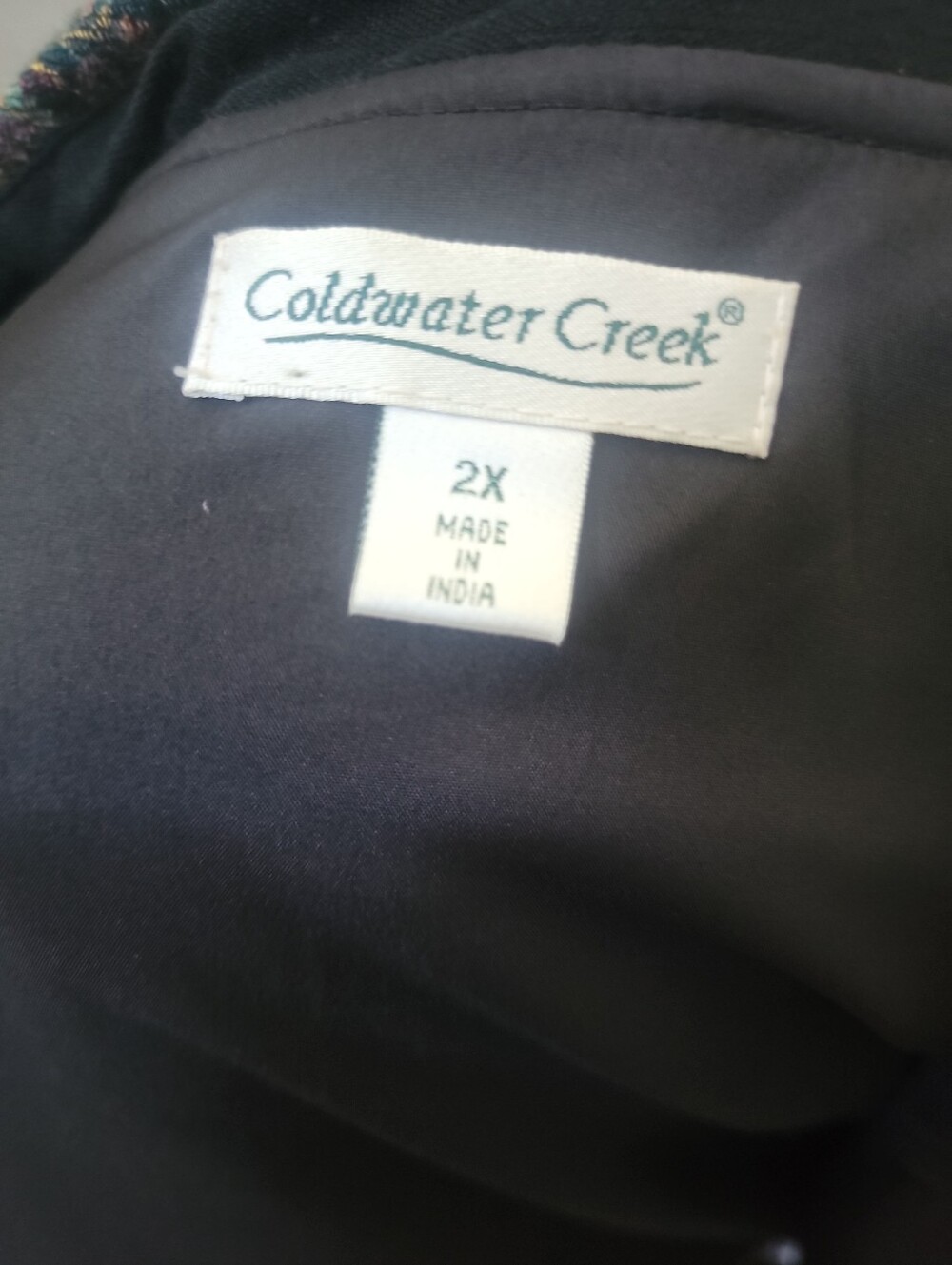 Coldwater Creek Womens Paisley Print Jacket Size 2X 100% Wool Lined - Picture 5 of 5